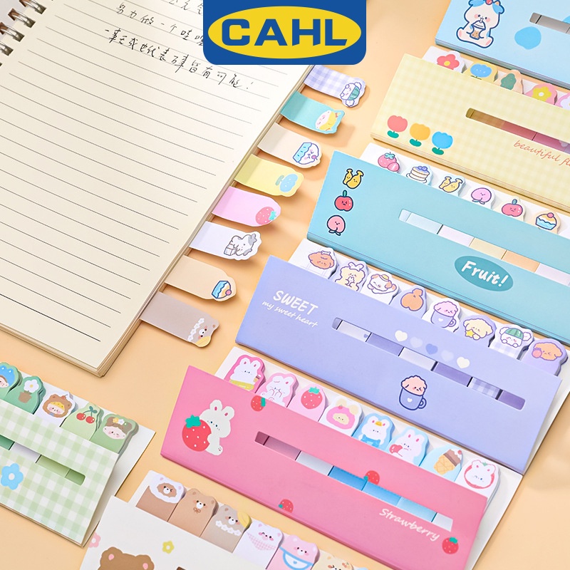 Kawaii DIY Memo Pad Sticky Notes Page Flags Index Tabs, Cartoon Animal ...