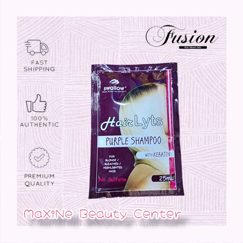 FUSION purple shampoo purple conditioner hair mask treatment SACHET