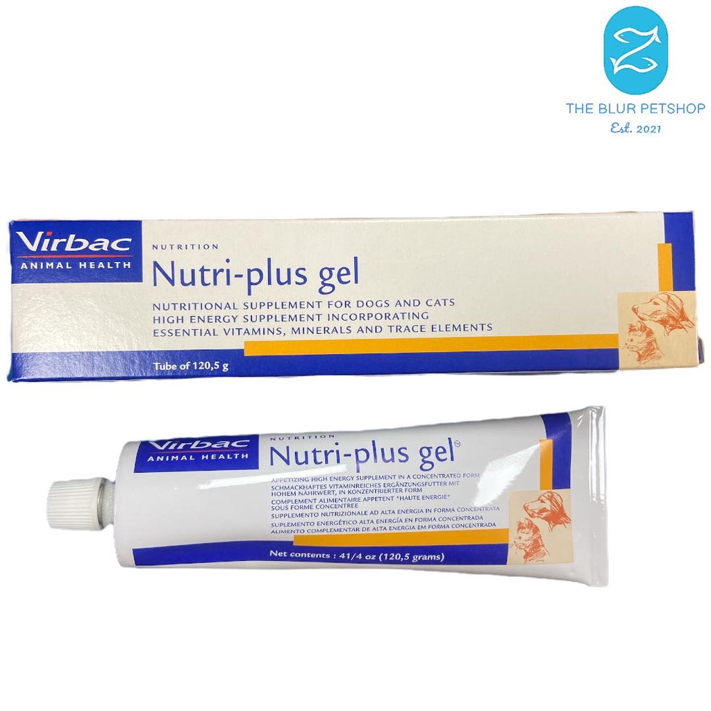 Original Nutriplus Nutri Plus Multivitamins for Dogs Cats Virbac Gel