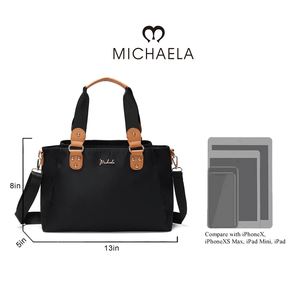 MICHAELA Large Tote Bag for Women Re Nylon Minimalist Waterproof Anti Wear Travel Bag MHB14003 2W Shopee Philippines