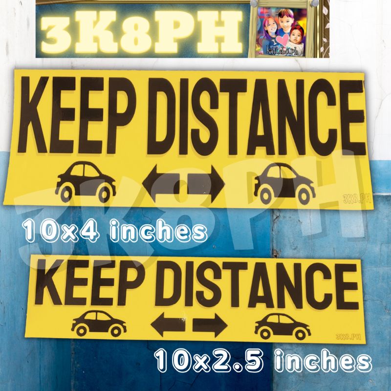 MAGNETIC STICKER | NOT FOR HIRE | KEEP DISTANCE | PRIVATE | OFFICIAL ...