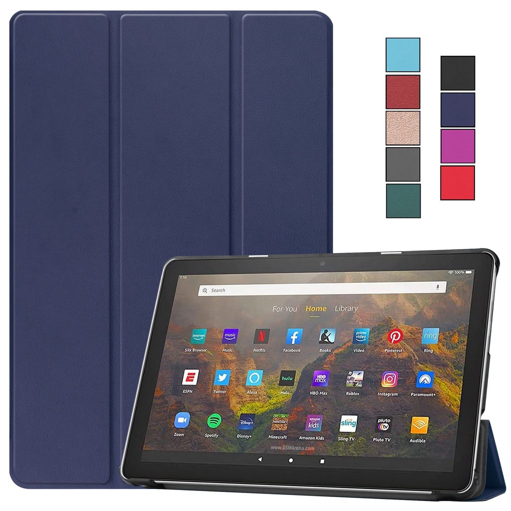 thumbnail image 2 of Fintie Folio Case For Amazon Fire HD 10 & 10 Plus (11th Gen 2021) - Multi-Angle Stand With Pencil Holder 2 of 5