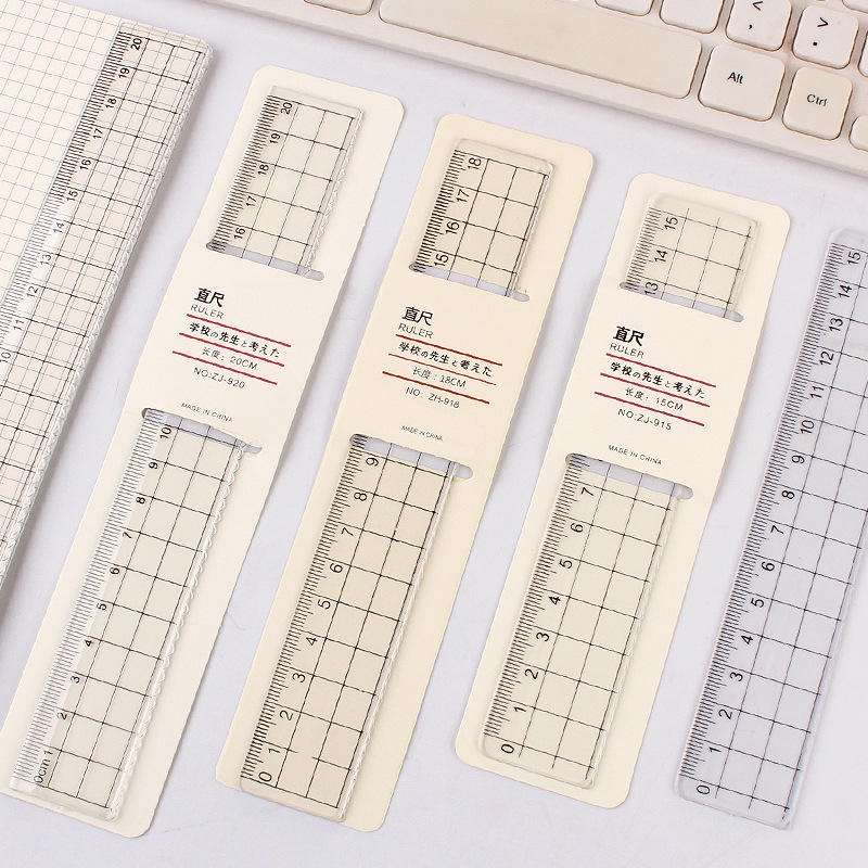 Creative Simple Muji Style Ruler Transparent Square Acrylic Ruler ...