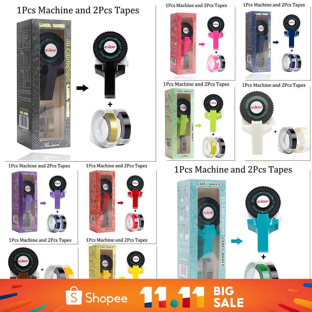 Original MOTEX E101 DIY Manual label maker C1880 Typewriter label