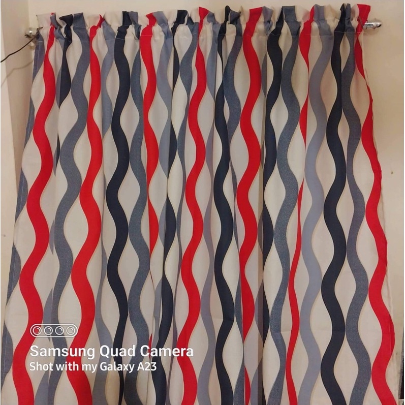 BOUWIE NO RING CURTAIN /GEENA FABRIC | Shopee Philippines
