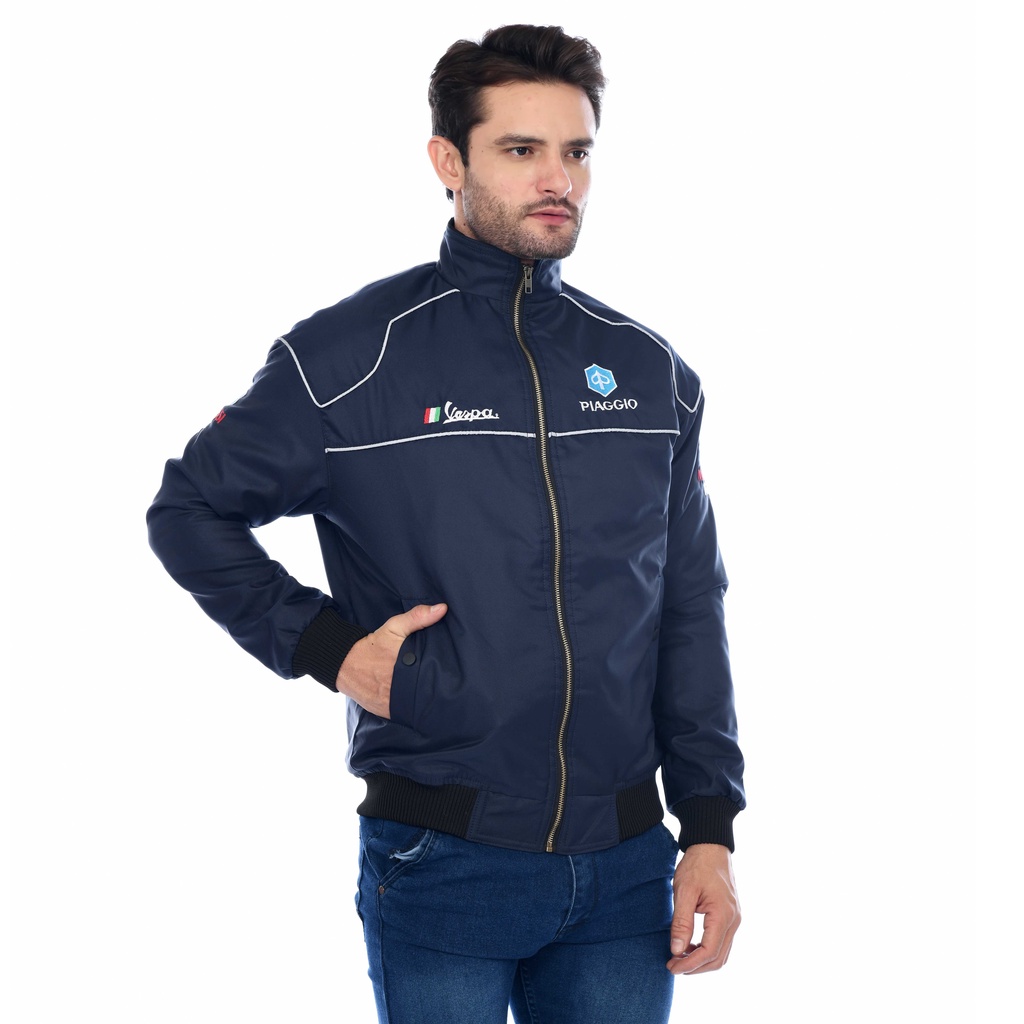Piaggio Classic Vintage Waterproof Vespa Jacket Full Embroidery ...