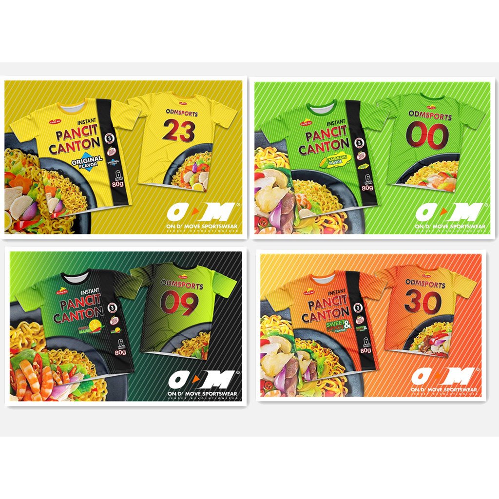 Pancit Canton Jersey Full Sublimation Tshirt（Customized Name and Number