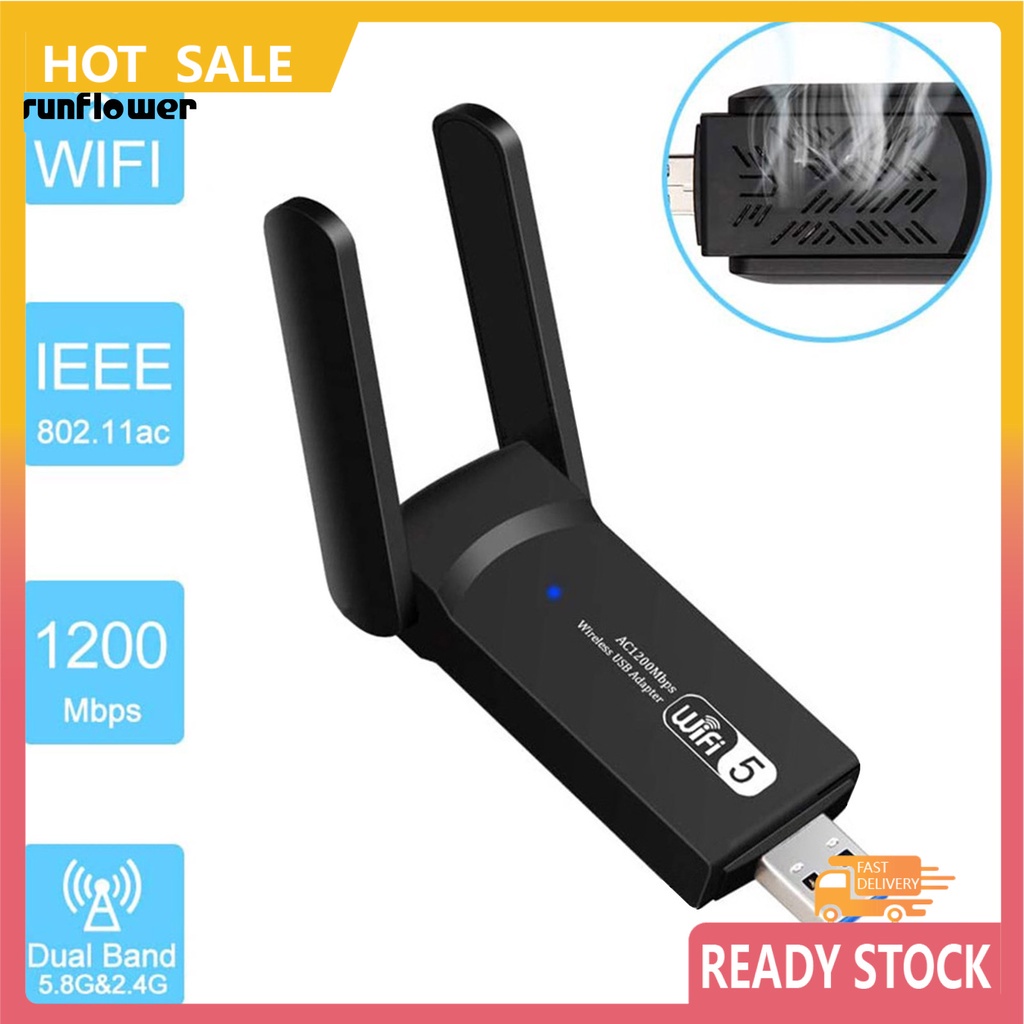 SF_ 2.4GHz/5GHz WiFi Booster 1200Mbps Wireless Range Extender Internet ...