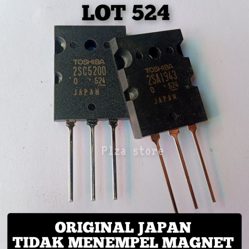Transistor TOSHIBA 2SC5200 2SA1943 LOT 524 ORIGINAL JAPAN TR TOSHIBA