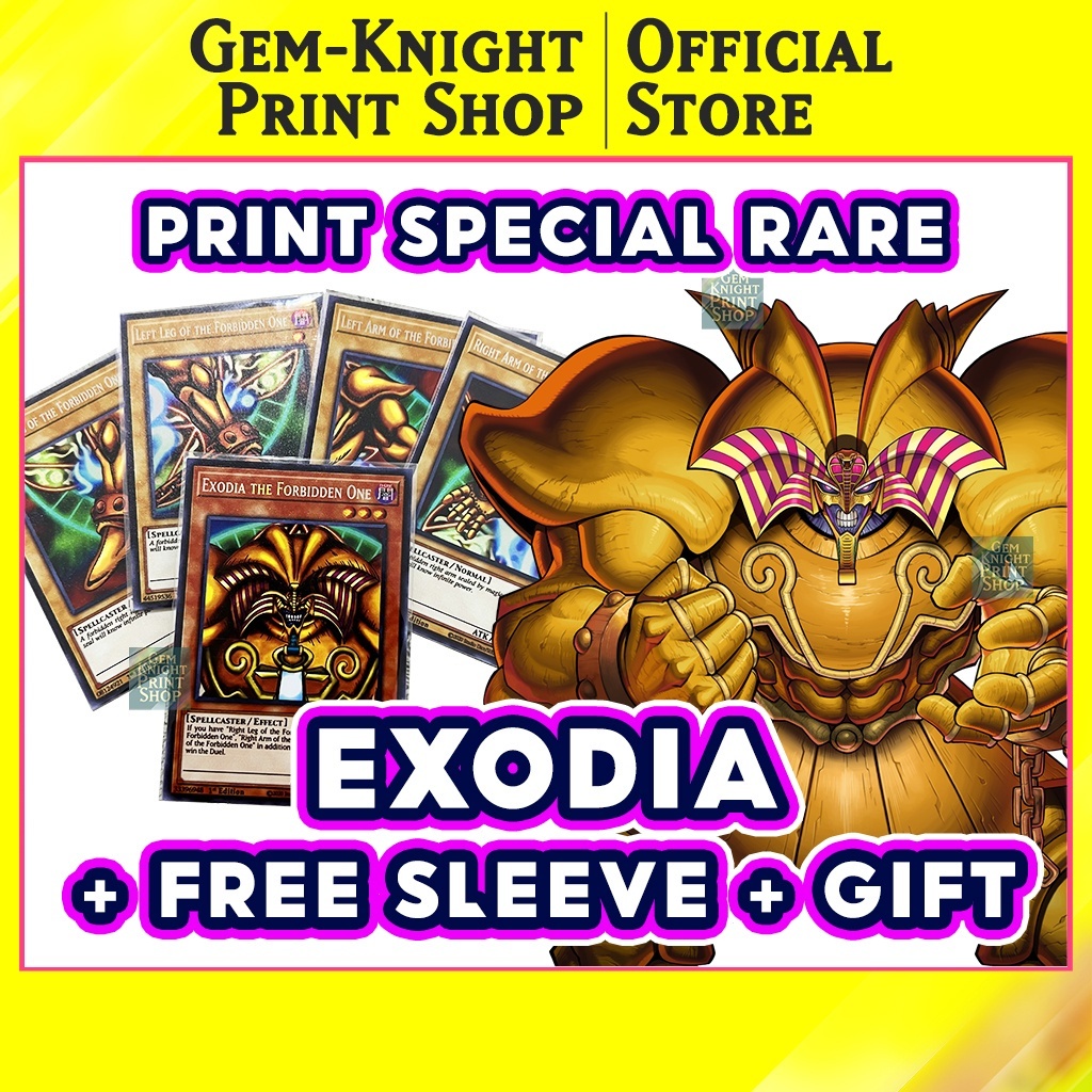 Printed Cards] Yugioh Deck - Exodia Combo - God Pack Super Rare + Free  Sleeve + Gift Cards Board Games | Shopee Philippines