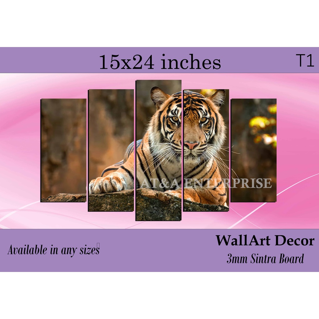 Tiger Design Wall Art Decor 3mm Sintra Board (FLAT) | Shopee Philippines