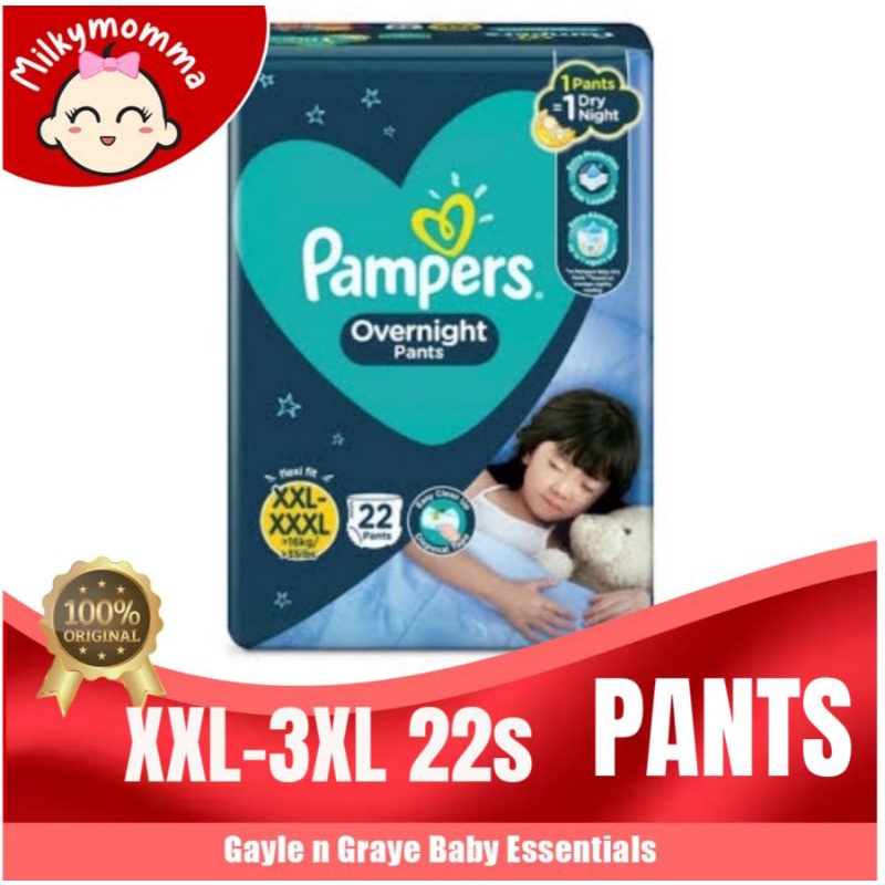 Pampers sales overnight pants