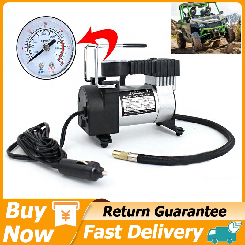 Portable car electric tire multifunction pump 12V car pump inflatable