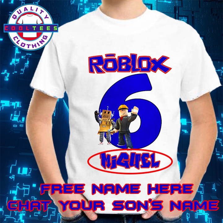 R o b l o x Birhtday Shirt for Kids and Adult | Shopee Philippines