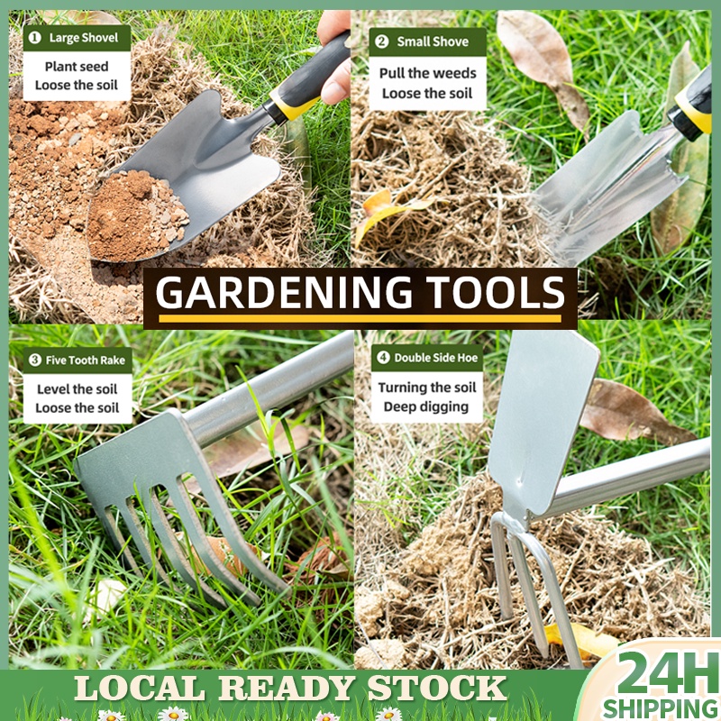 Garden Tools Alloy Hand Trowel Shovel For Gardening Weeding Hoe Rake ...