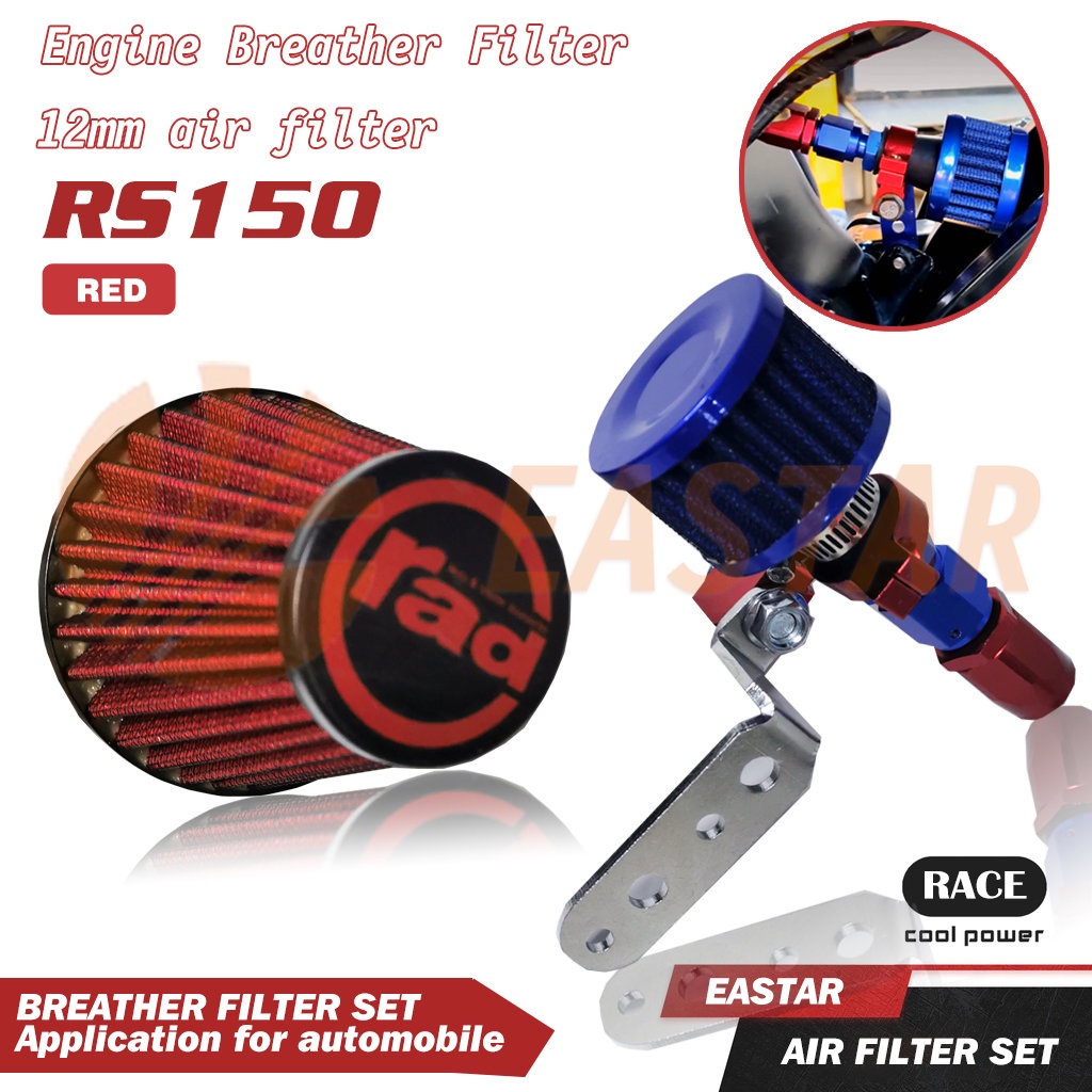 RS 150 Engine Breather Filter Installed Engine Breather Filter for