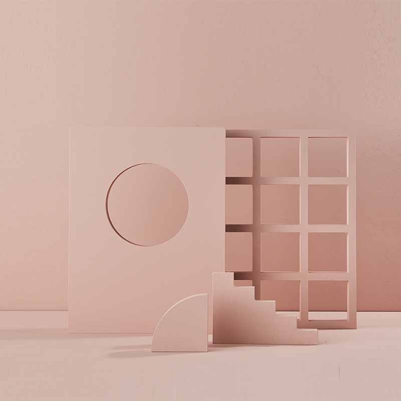 Photography Props Ins Geometric Cube Space Background Wall Morandi ...