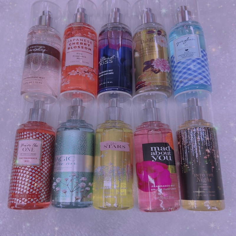 VINECYA'S SECRET FRAGRANCE MIST BRUME PARFUMEE BODY SPRAY 75ML Shopee