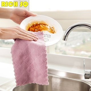 2X Microfiber Dishcloth Square Kitchen Washing Cleaning Towel Dish Cloth