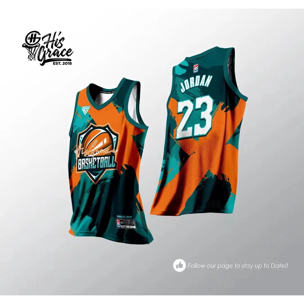 HISGRACE BASKETBALL HG CONCEPT JERSEY Customized Name and Number Green ...