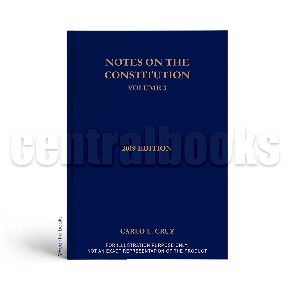 Notes on the Constitution Vol. 3 (2019) by Carlo L. Cruz | Shopee ...