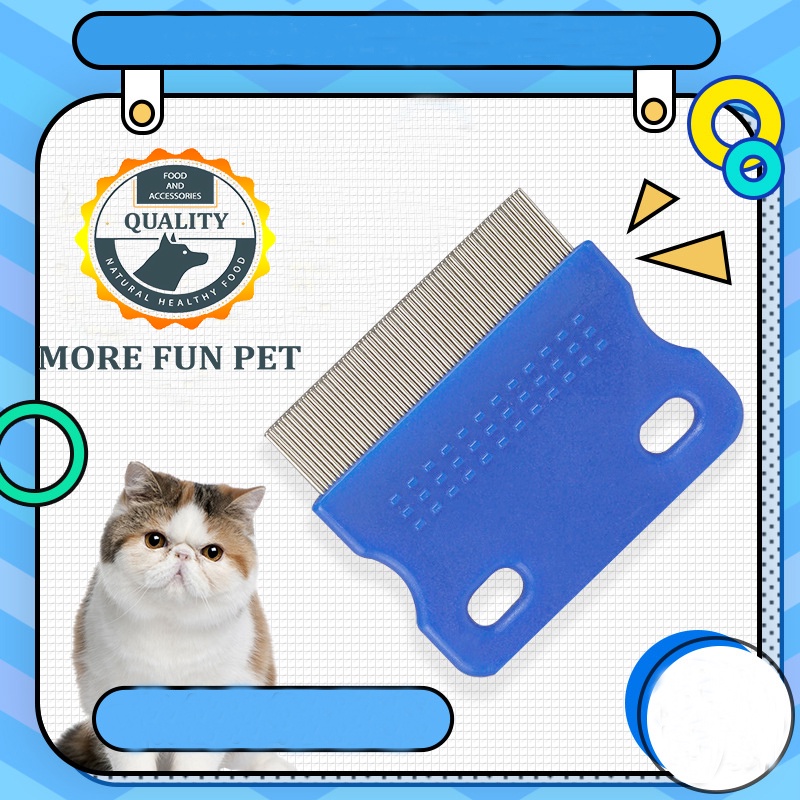 Pet Comb Dog Cat Flea Comb Stainless Steel Needle Comb Cleaning Hair