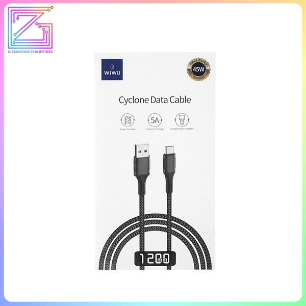 F12 Cyclone Data Cable 1200mm Black | Shopee Philippines