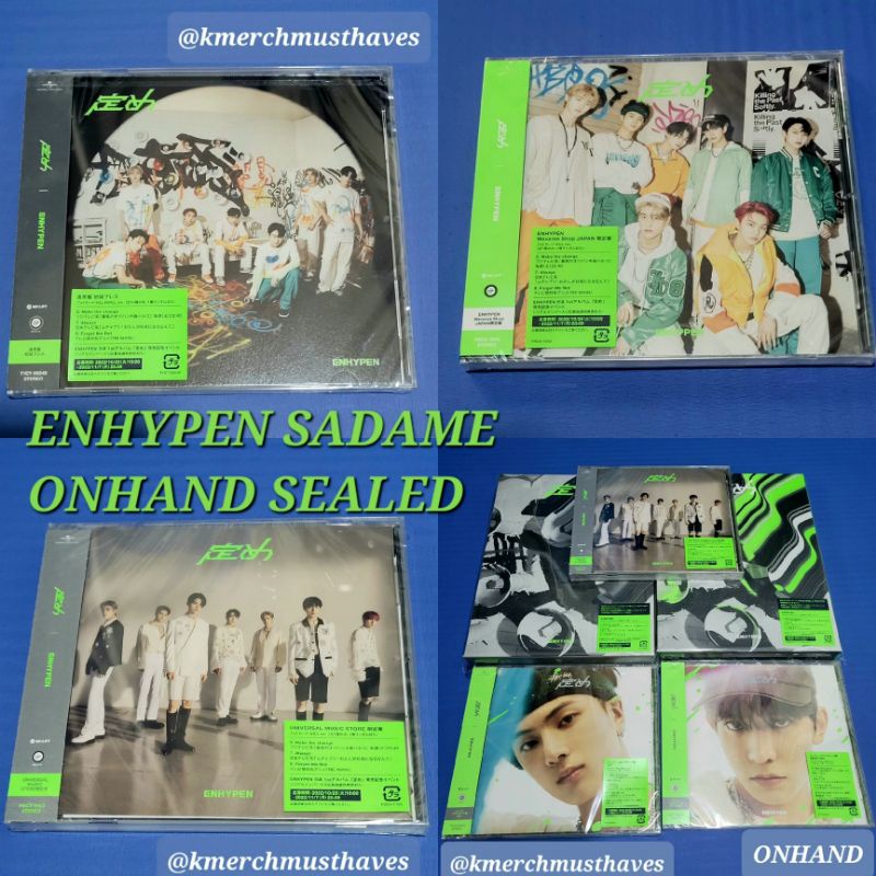 ENHYPEN Sadame Japan Album ONHAND SEALED UMS Limited Solo jacket ...