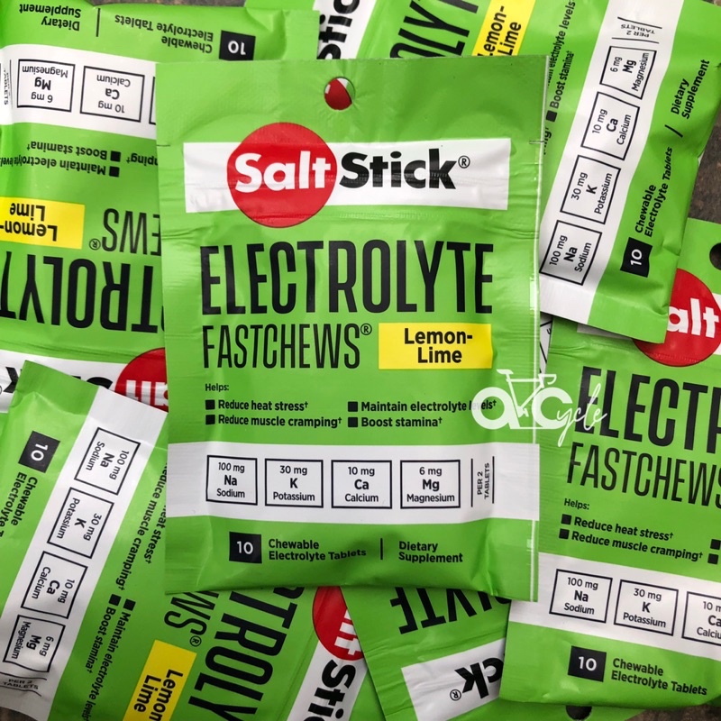 SaltStick Electrolyte FastChews, 10 chewable tablets pack Shopee