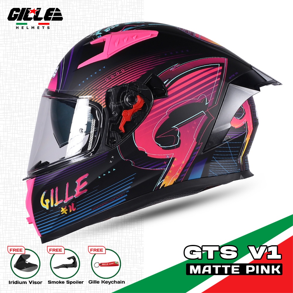 Gille Helmet Gts V X Saber Motorcycle Helmet Full Face Dual Visor