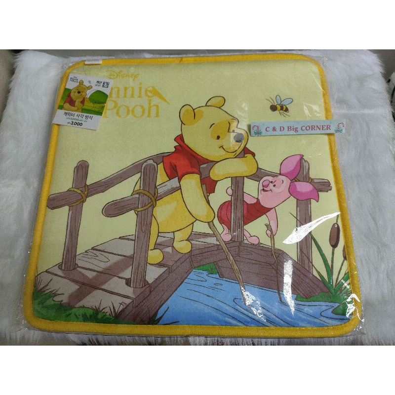 [DAISO KOREA] Winnie The Pooh Seat Cushion Yellow (also available