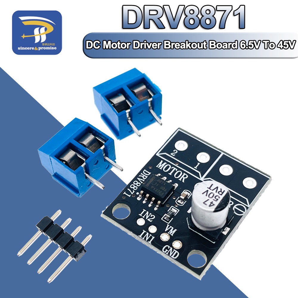 DRV8871 H Bridge Brushed DC Motor Driver Breakout Board For Arduino PWM