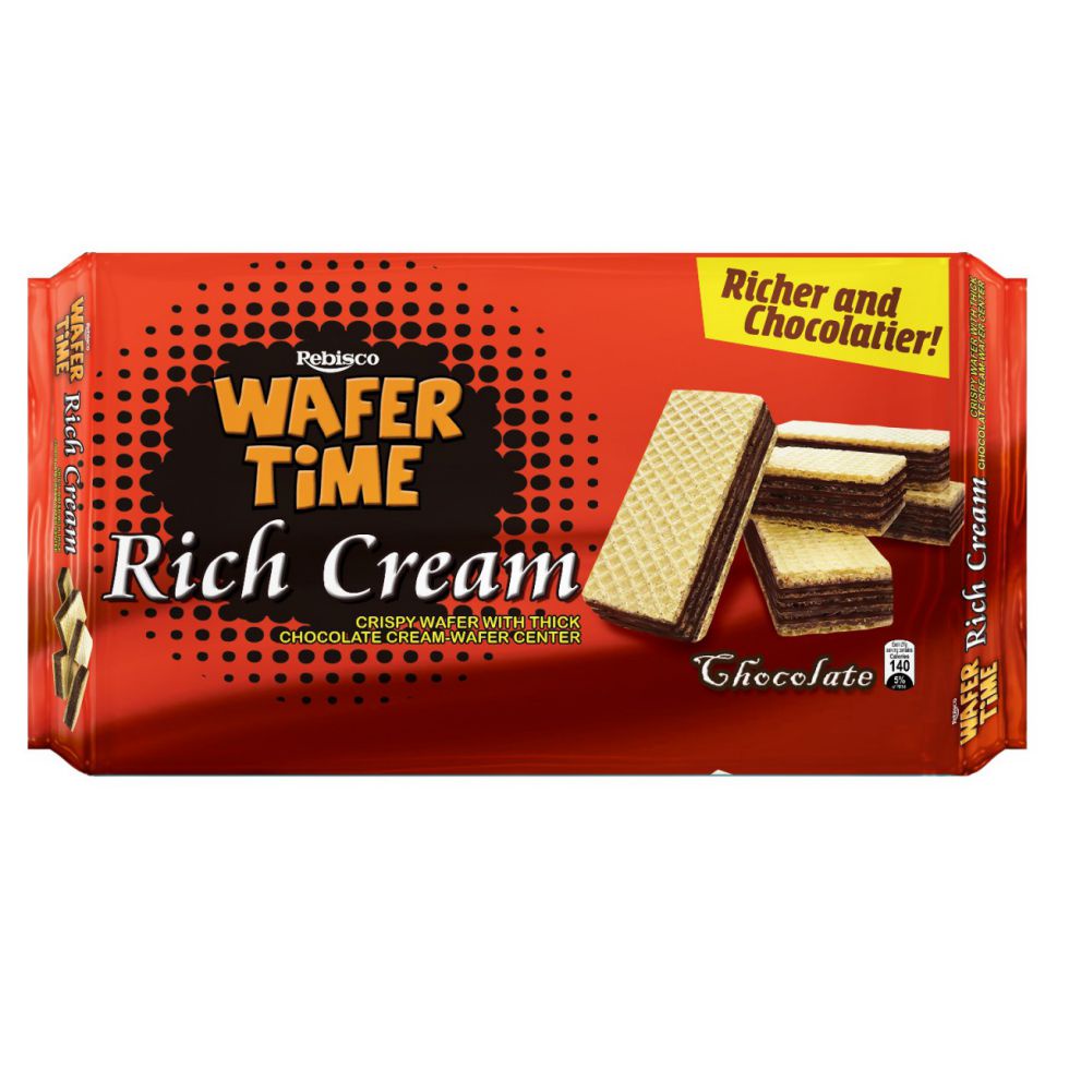 Rebisco Wafertime Rich Cream Chocolate 29gx10 Shopee Philippines