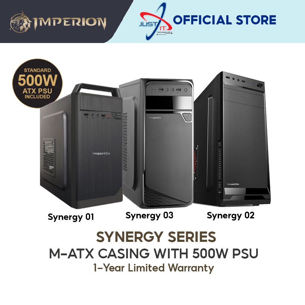 Imperion Synergy 01/02/03 Casing With Power Supply (500W) | Shopee ...