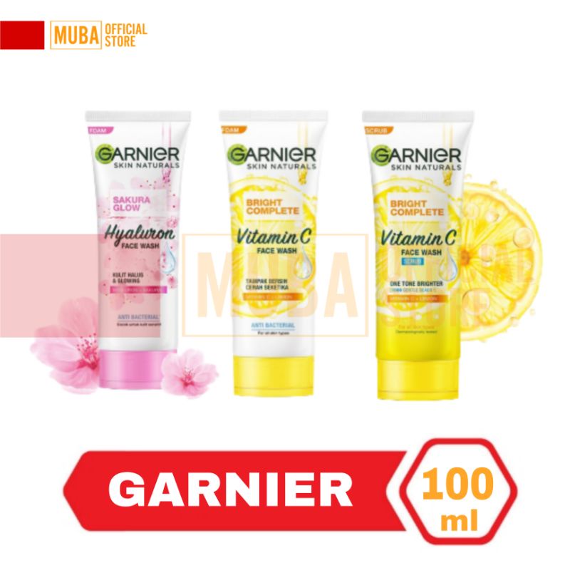 Garnier Face Wash 100ml GARNIER Sakura Glow Glowing Face Wash