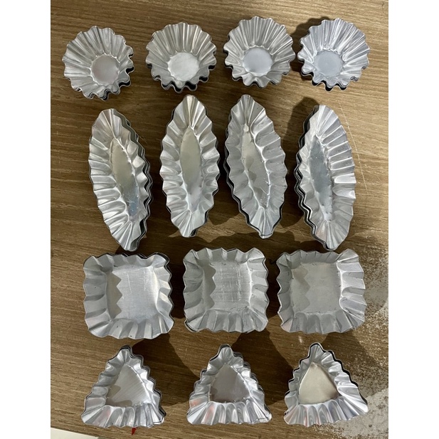 Aluminum Boat Tart Square Tart Coconut Macaroon Triangular Tart Molder 10pcs per order Shopee Philippines