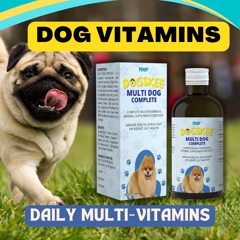 Dog Vitamins APPETITE BOOST Weight Gain Faster Growth Multivitamins for Dogs Immune System 120ML Shopee Philippines