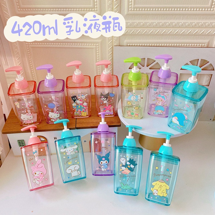 Lotion Bottle Sanrio Hand Sanitizer Toilet Shampoo Sub-Bottling Shower ...