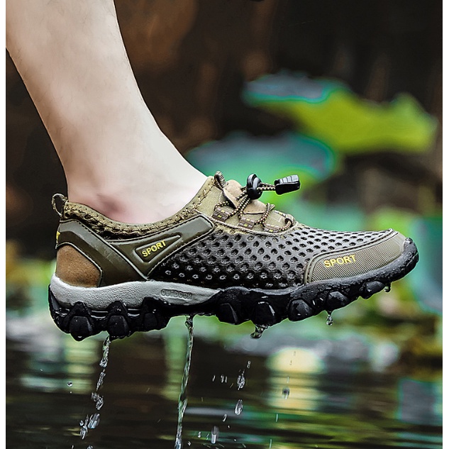JY. Men's Hiking Shoes w/ Anti-Skid Super Flex Sneakers #M282 (Standard ...