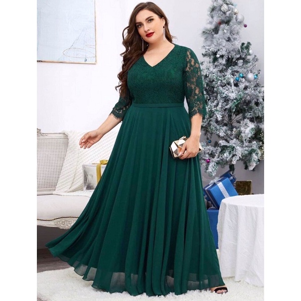 Ever Pretty Formal Plus Size Evening Dresses Elegant Long Gown Sleeve Lace  Chiffon Civil Wedding Bri
