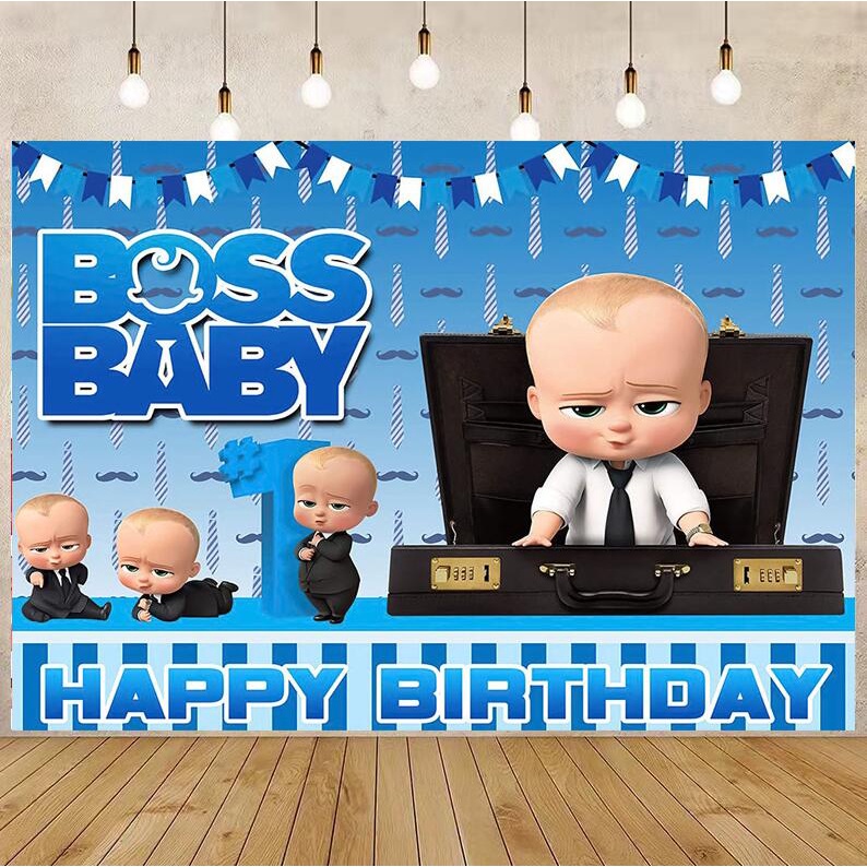 4x3ft Baby Boss Photography Backdrop for Children's Birthday Party ...