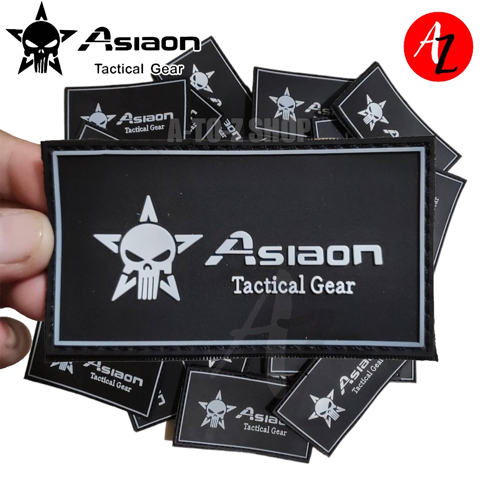 ASIAON Rubberized Patch Velcro Magic Sticker Badge Embroidery Patches ...
