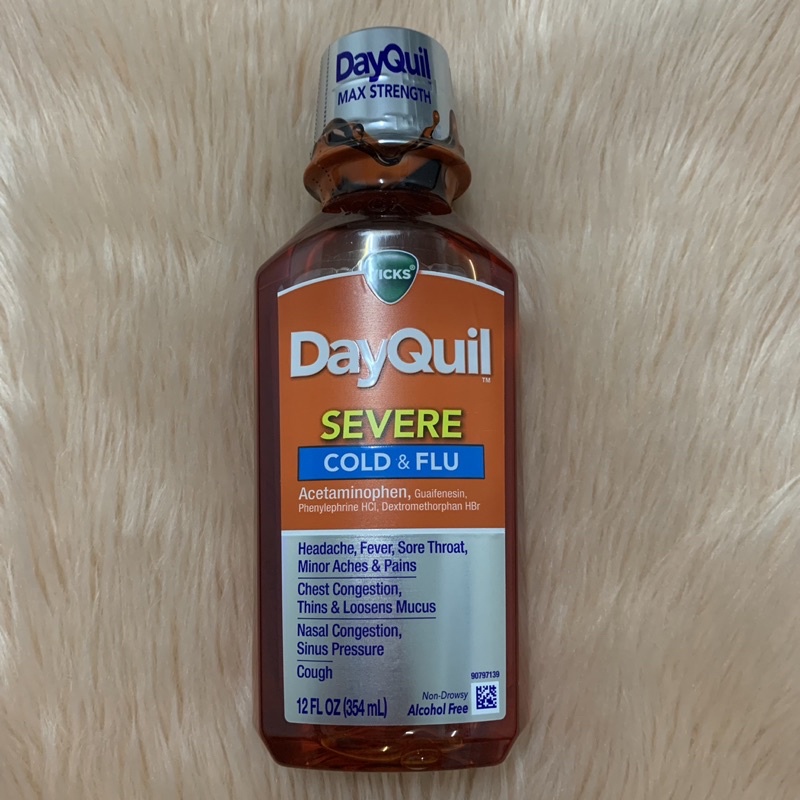 Vicks Dayquil Severe Cold, Cough & Flu Medicine 354ml Shopee Philippines