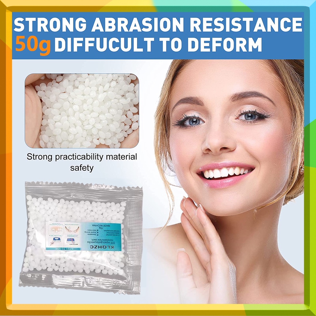 50g Moldable False Teeth | Tooth Repair Kit | Temporary Teeth ...