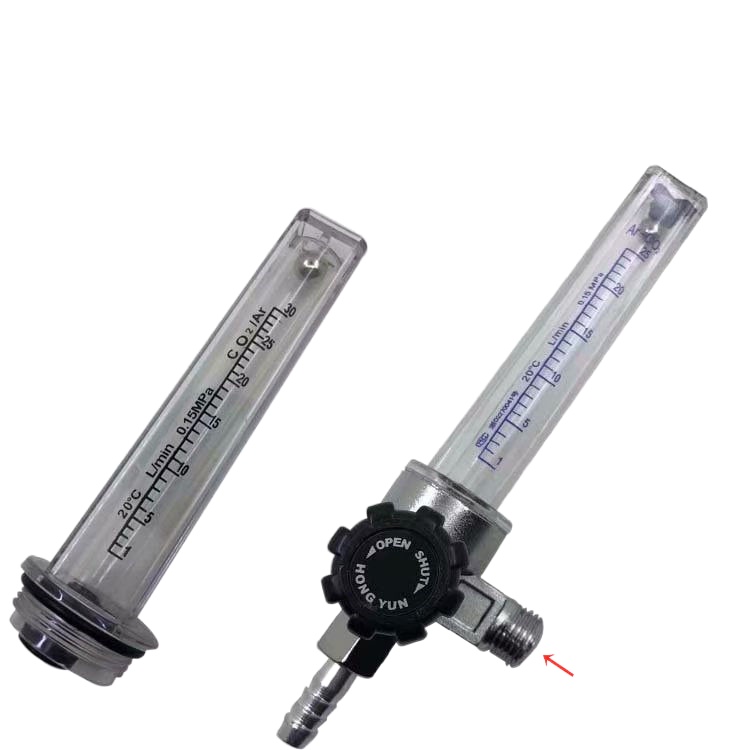 ♛argon Carbon Dioxide Meter Flowmeter Pressure Relief Valve Pressure Gauge Barrel C02 Flow Tube 4712