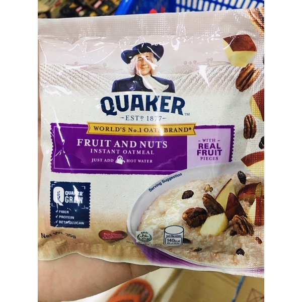 QUAKER OATS FRUIT and NUTS 35g Shopee Philippines