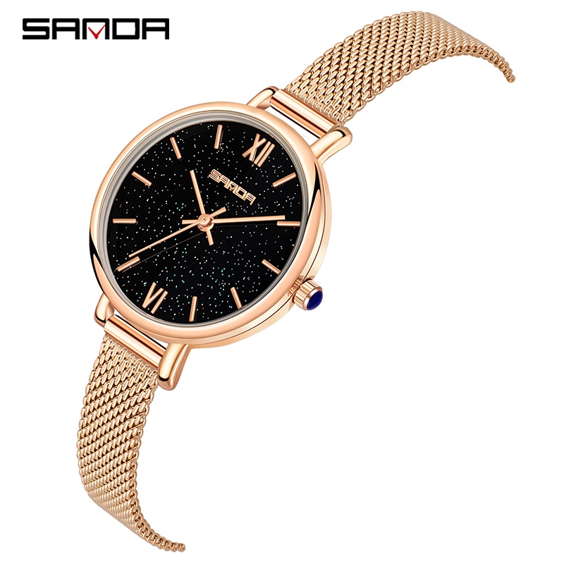 Sanda Fashion Pioneer Retro Dial Sapphire Star Dial Quartz Watch Style ...