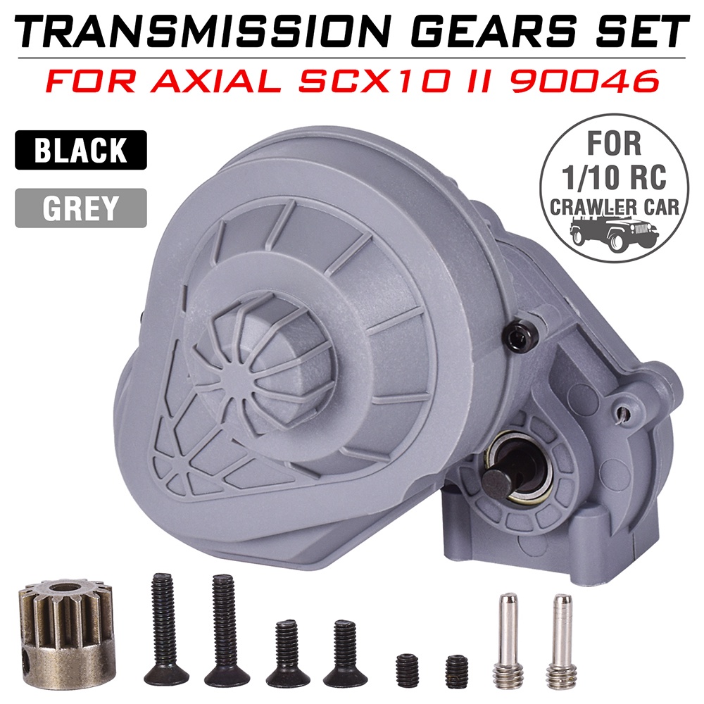 RC Transmission Gears With Motor Gear Set - Steel Upgrade For Axial SCX10 SCX10 II