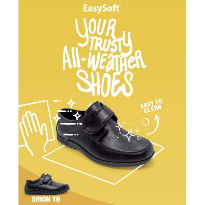 Easy Soft Shoes ORION KIDS School/Formal Shoes by World BalanceBlack