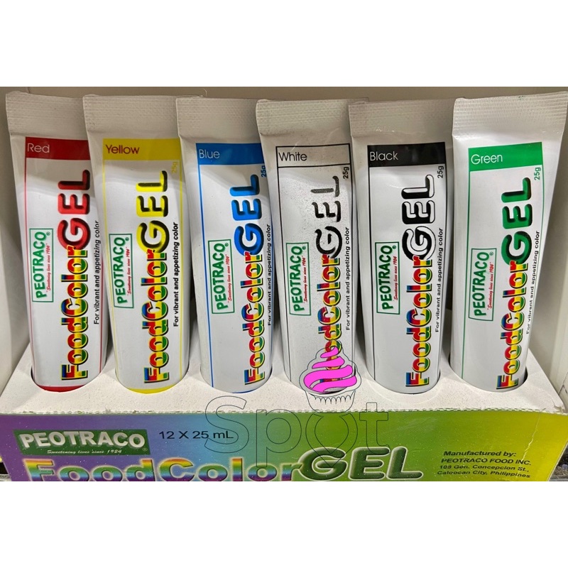 PEOTRACO FOOD COLOR GEL 25ML Shopee Philippines